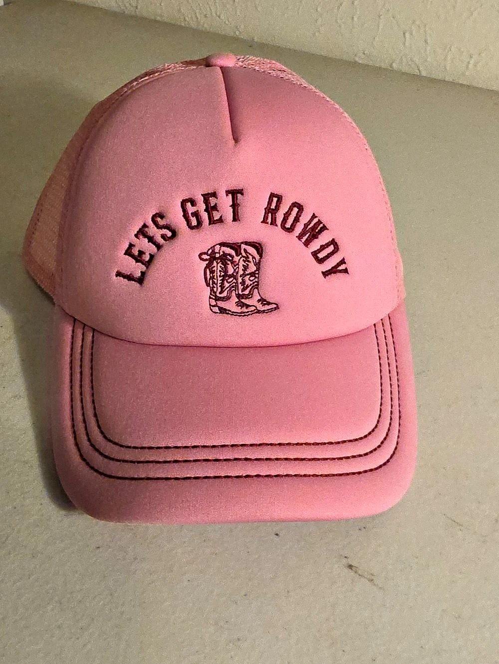Wild Fable Lets Get Rowdy Trucker Hat Pink Trucker Hat NWT